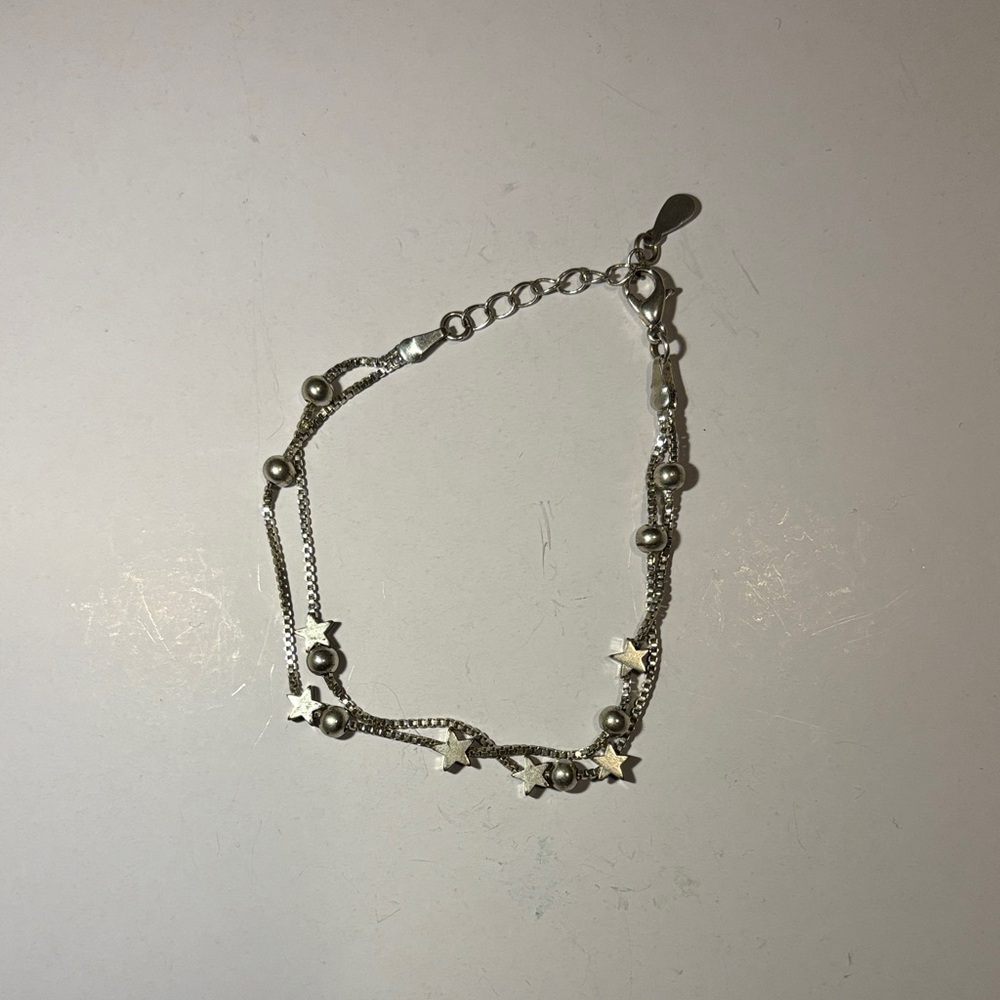 Silver Star Charm Bracelet